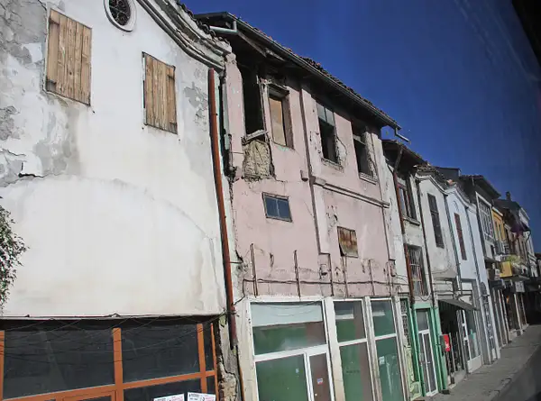 Worn old shophouses, Veliko Tarnovo by ThomasCarroll235