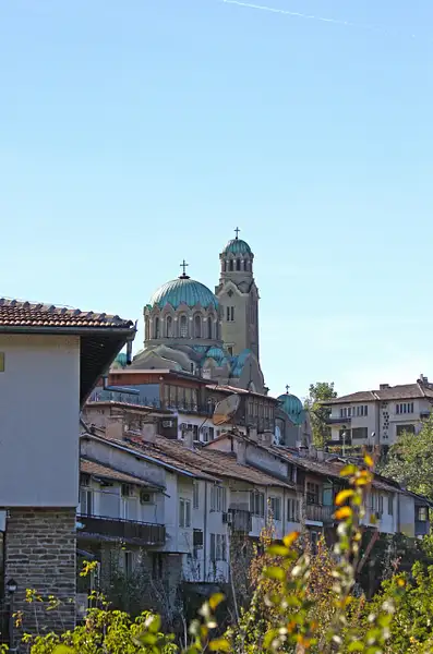 Veliko Tarnovo crowned by the Cathedral of the Birth of...
