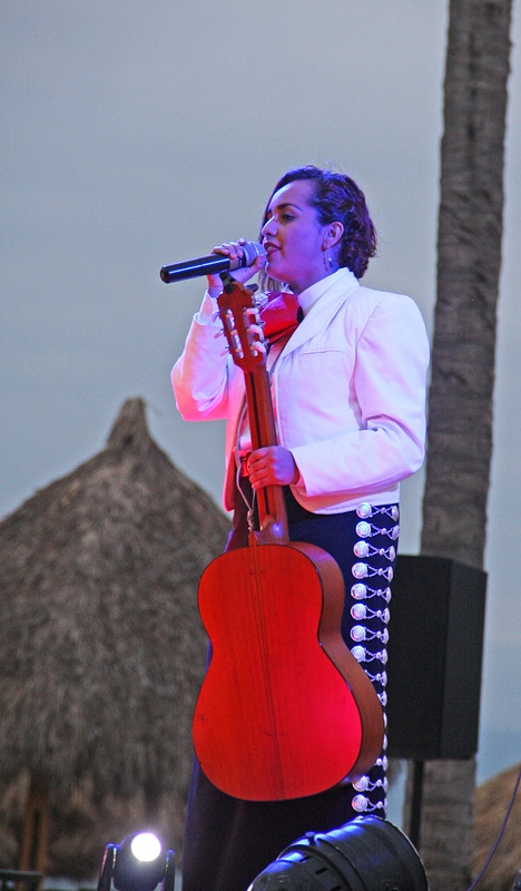 Mariachi Band-A female singer, a Mariachi rarity