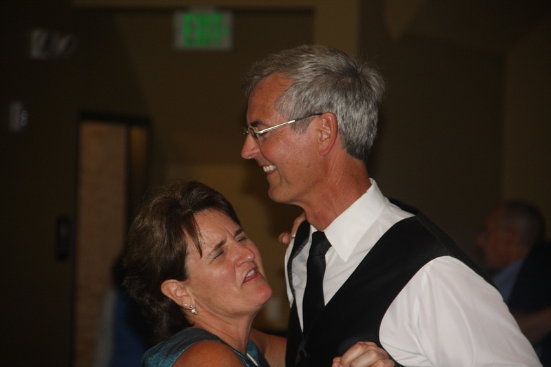 The parents of the bride take to the dance floor