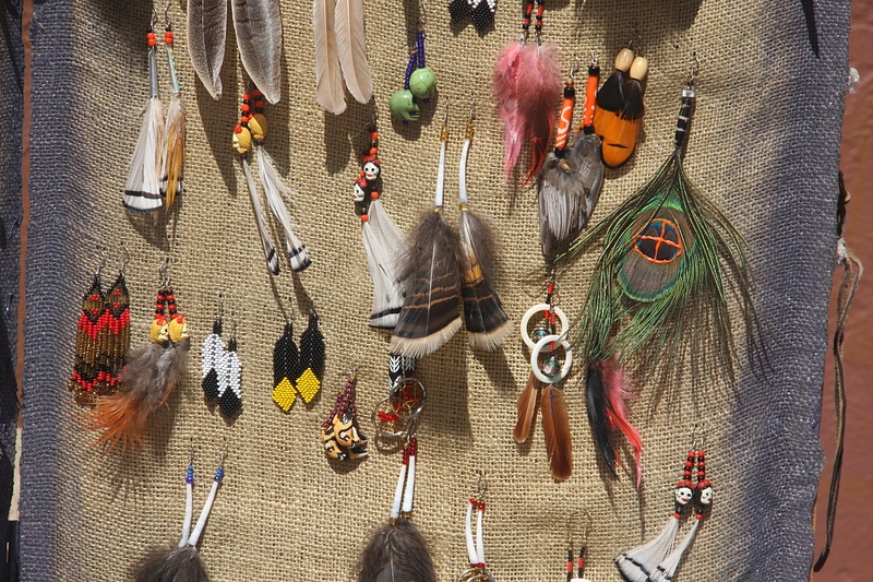 Handcrafted Native American earrings