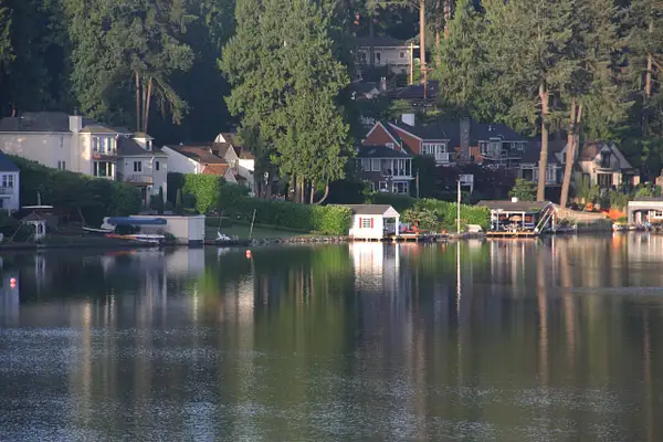 Friday AM-view from the Lakeshore Inn, Lake Oswego by...