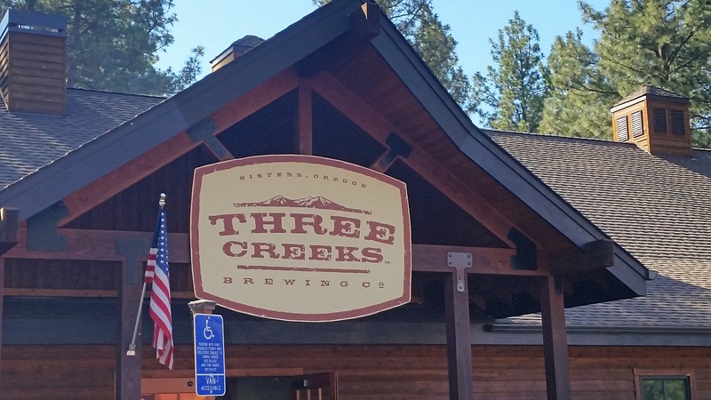 Arrival in Sisters-We had a great late lunch at Three Creeks, and some mighty fine local brews