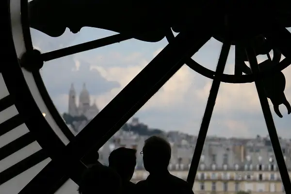 View of Sacre Cour on Montmarte from the clock of Musée...