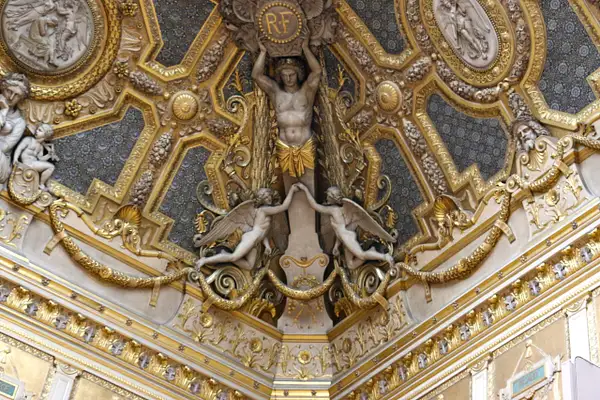 Ceiling detail-The Louvre