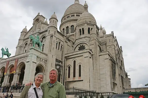 Georgia and Tom at Sacré-Cœur Basilica