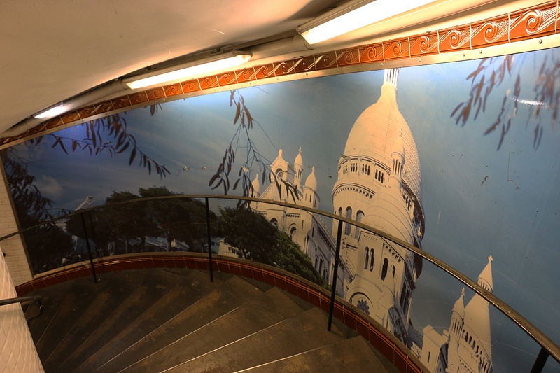 Abbesses Metro Station-The deepest station in the Paris Metro