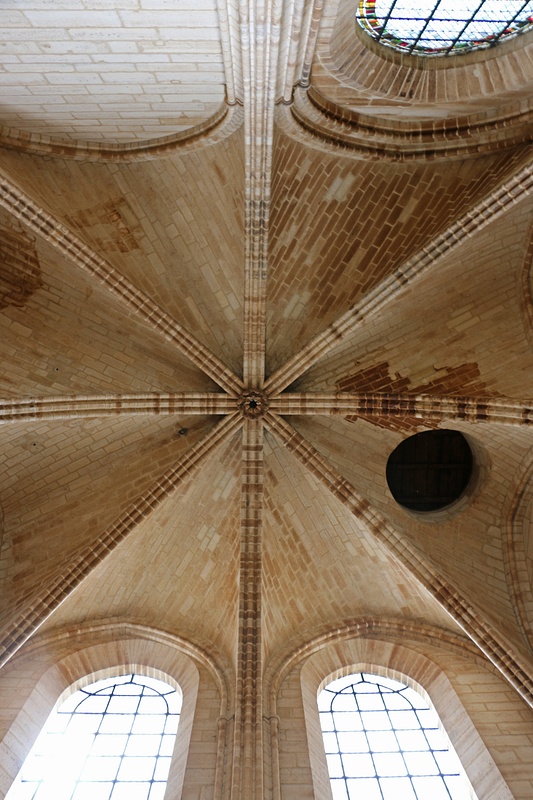 Vaulted ceiling inside Notre Dame