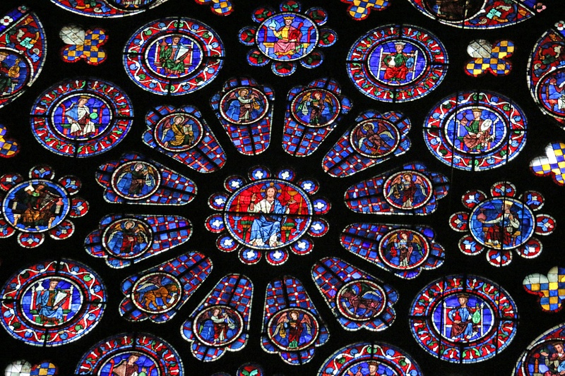 Chartres Cathedral-south transept rose window