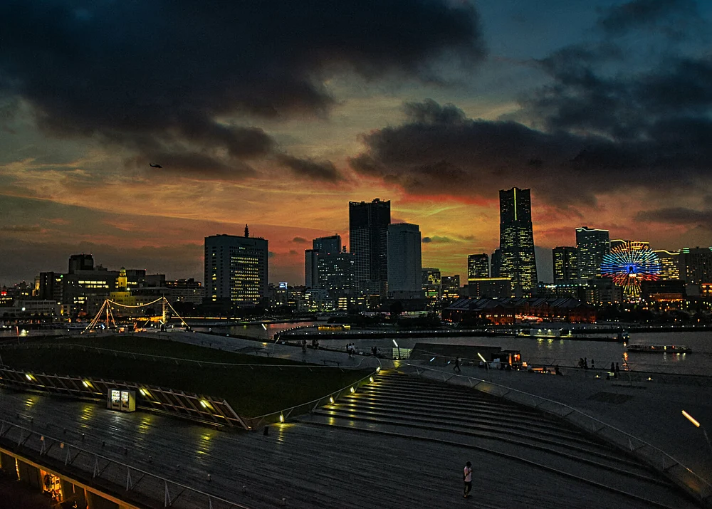 Yokohama+sunset