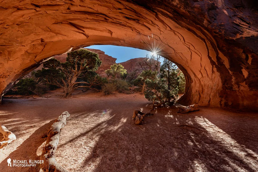 Stunning Arch Formation in Arches National Park at Sunset