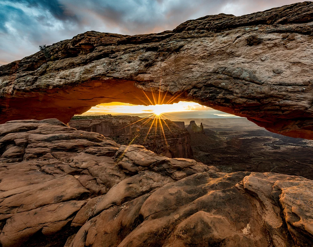 Sunburst Through Mesa Arch at Canyonlands National Park
