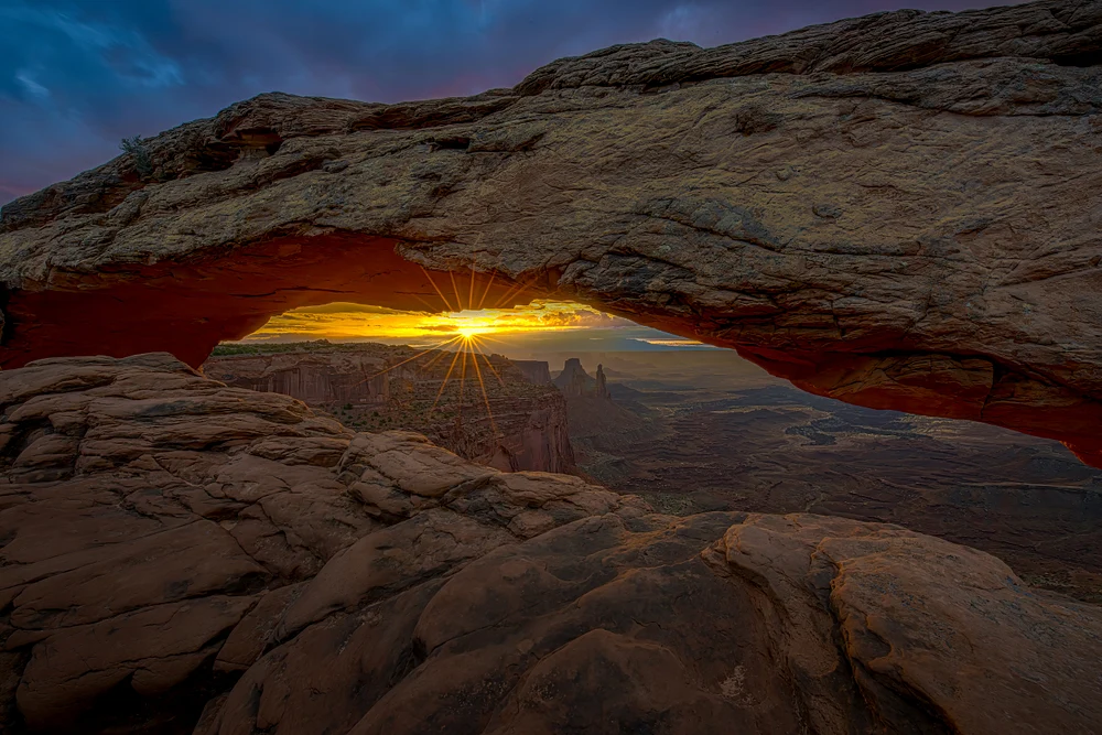 Stunning Sunburst at Mesa Arch in Canyonlands National Park