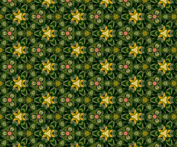 Floral textile design pattern featuring green leaves and yellow flowers by Michael Weinman.