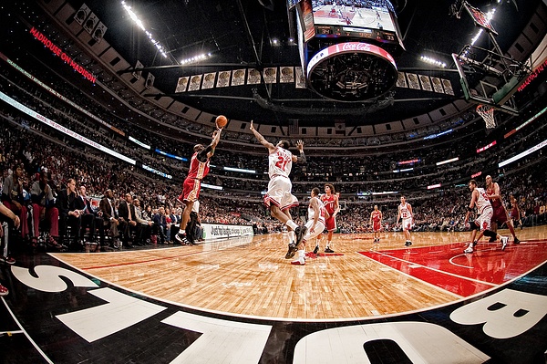 Bulls Fish Eye (final) - Sports - SlickPic Demo Photography
