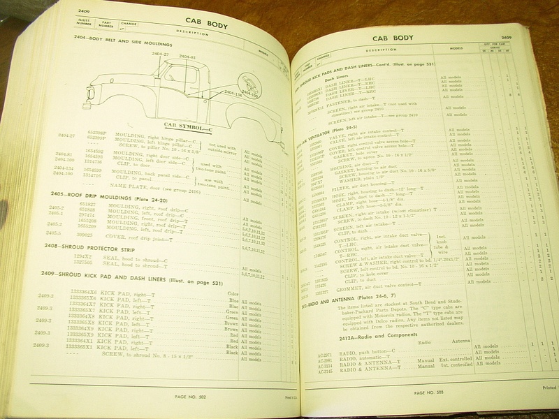 1957 1961 Studebaker TR Parts 7