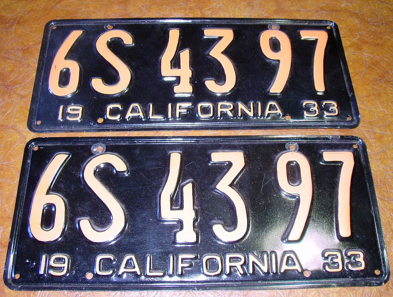 1933 Cal Plates BIN Feb 25th cover 1