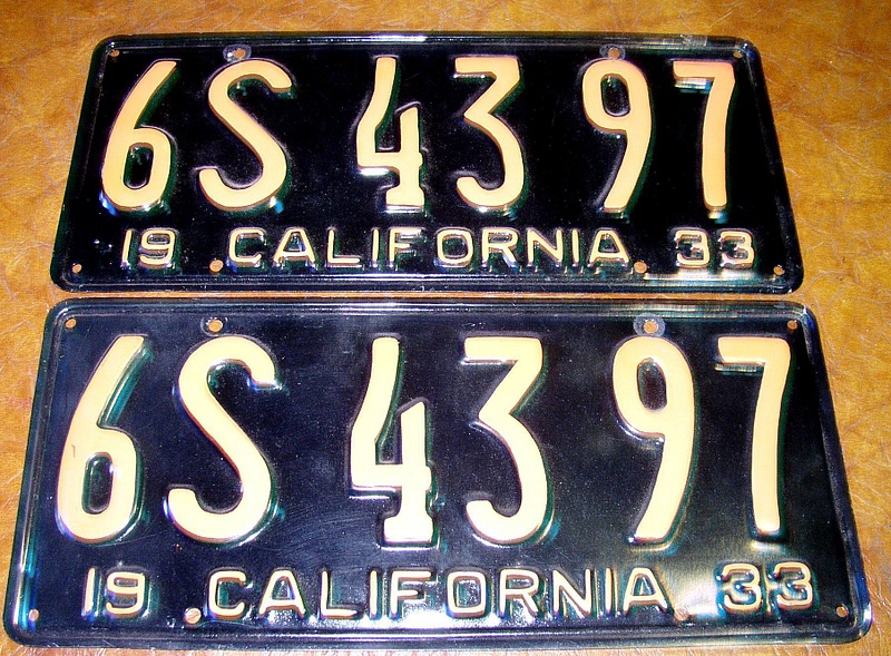 1933 Cal Plates BIN Feb 25th cover 2