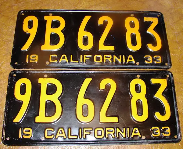 1933 Cal Plates 9B 62 83 BIN July 21st cover 1 by bnsfhog