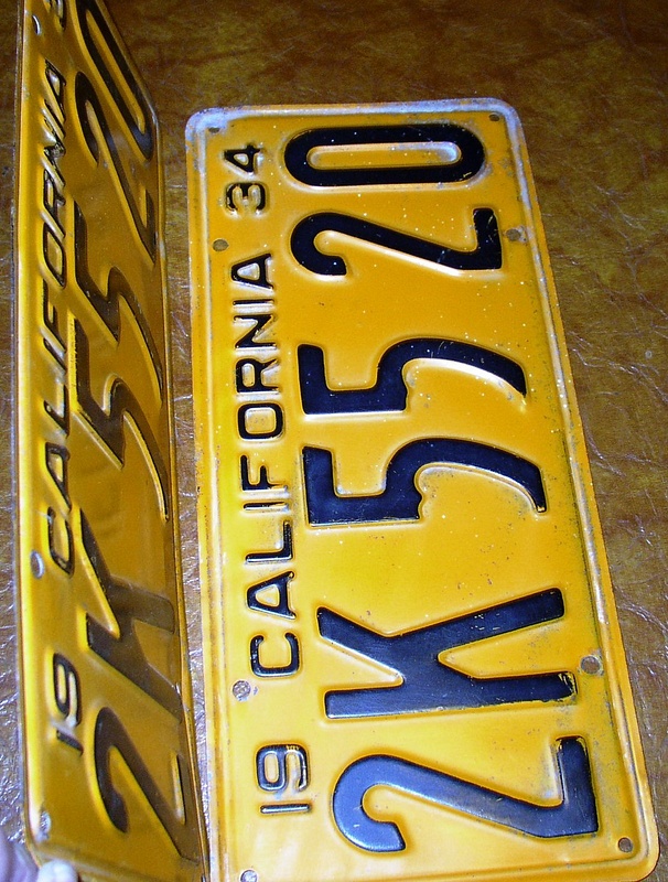 1934 Cal Plates BIN Nov 20th cover 1