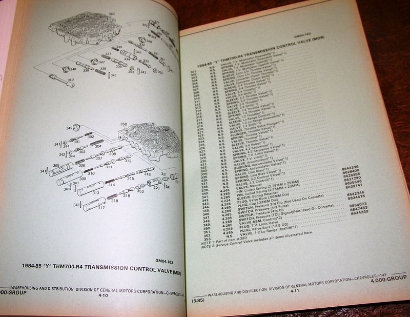 1984 85 Vette Parts Pages 1