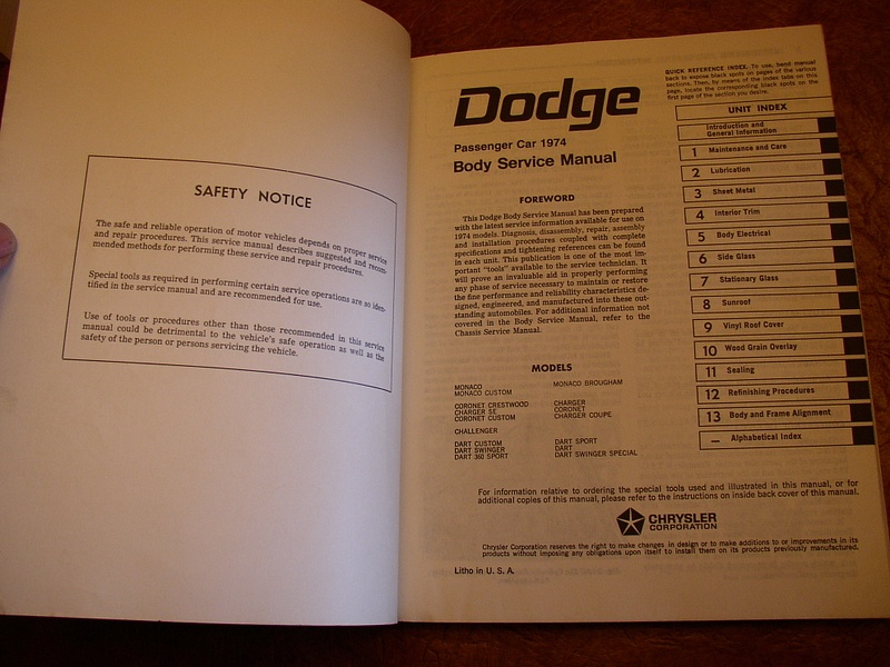1974 Dodge Body 6