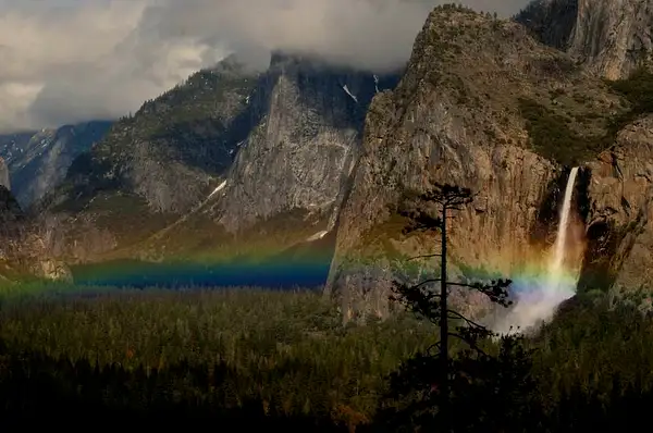 Rainbow Over Yosemite by Dave Wyman
