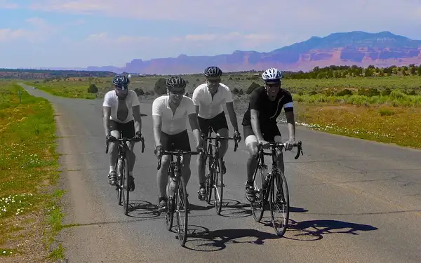 Riding with Members of the Rapha Continental Team by...