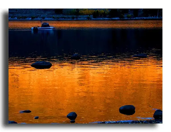 Red Dawn, Lower Twin Lake by Dave Wyman