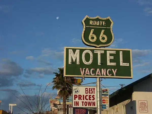 The Route 66 Motel, Barstow by Dave Wyman