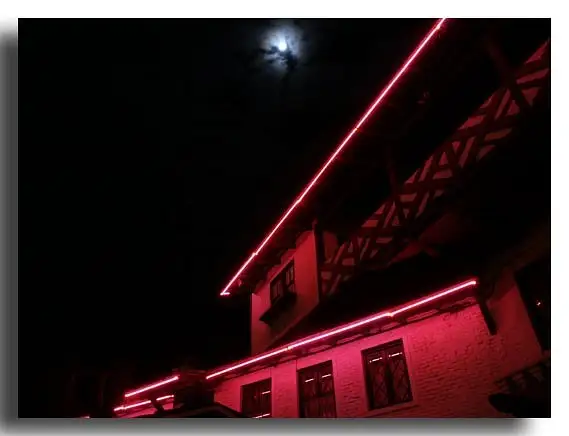 El Rancho Hotel, Under Moon and Clouds by Dave Wyman