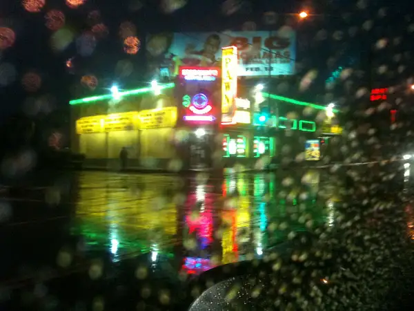 A Rainy Night in Los Angeles, Viewed from my Car by Dave...