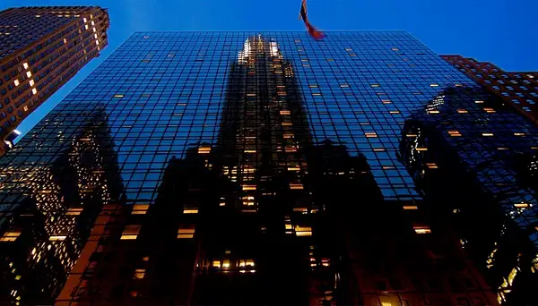 Skyscraper Reflection, Manhattan by Dave Wyman