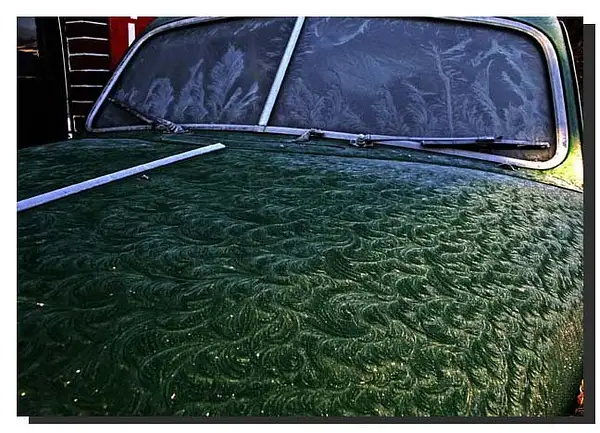 Frost on an Old Dodge, Seligman, AZ by Dave Wyman