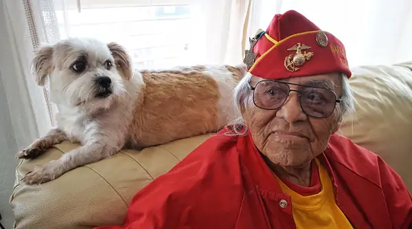 Teddy Draper, Sr. - Code Talker - and his Protector by...