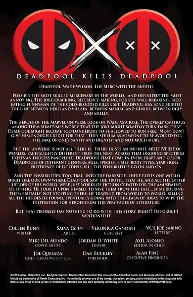 Deadpool Kills Deadpool 01-001 by Greg Hunter