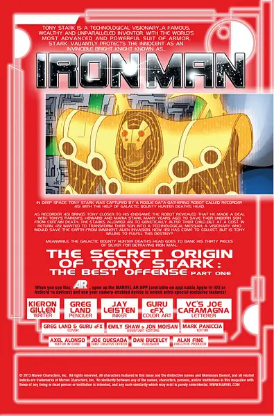 Iron Man v5 013-001 by Greg Hunter