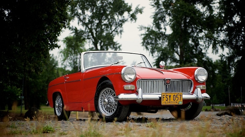 65 Red MG 1977