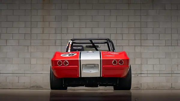 Web Red Corvette Race Car-18 by MattCrandall