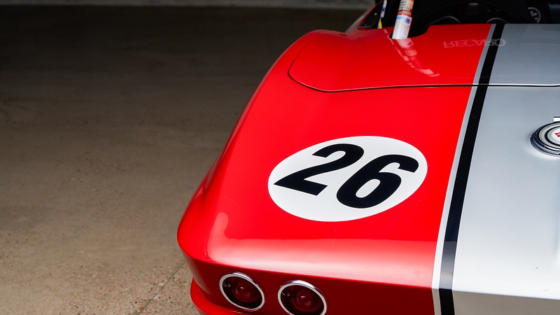 Web Red Corvette Race Car-85