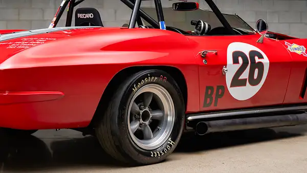 Web Red Corvette Race Car-100 by MattCrandall