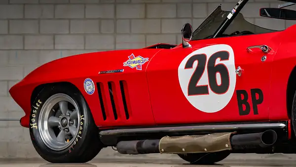 Web Red Corvette Race Car-107 by MattCrandall