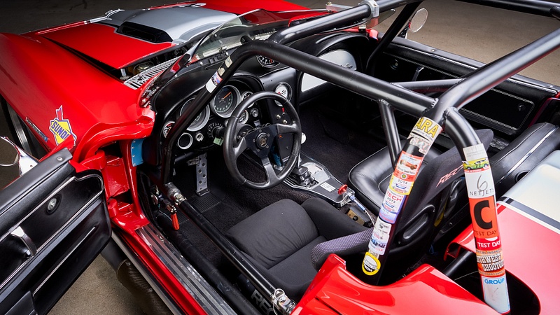Web Red Corvette Race Car-117
