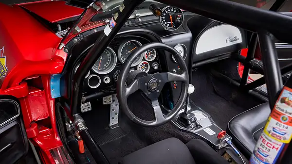 Web Red Corvette Race Car-118 by MattCrandall