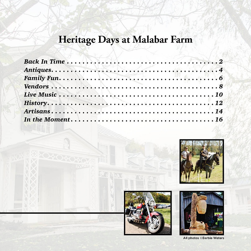 Print Design:  Malabar Farms:  Heritage Days Photo Book