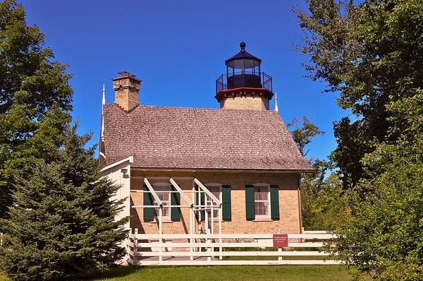Old Mcgulpin Point Lighthouse - Northern Michigan by...