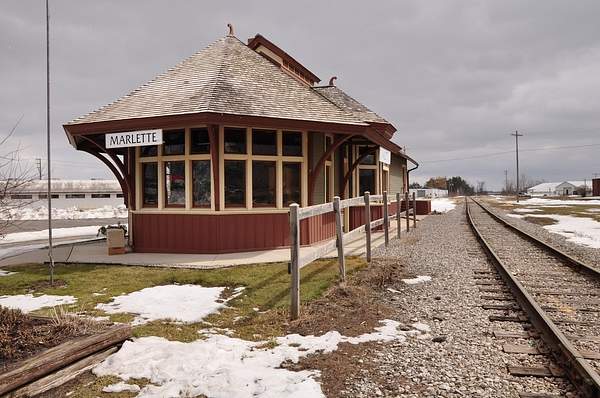 Marlette Railroad Depot by SDNowakowski