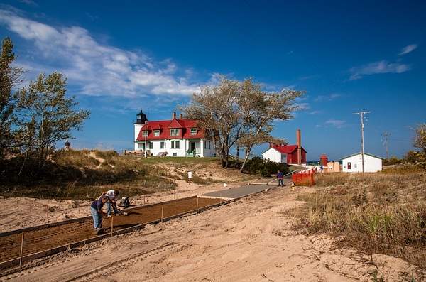 Point Betsie Lighthouse (Lake Michigan) by SDNowakowski