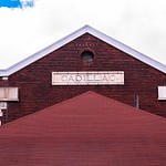 Cadillac Railroad Station & Shay Steam Locomitive in Cadillac, MI.