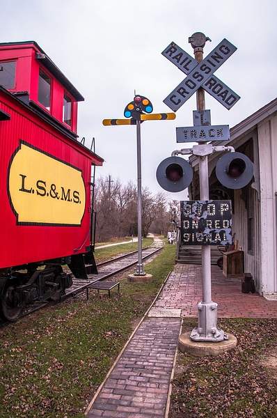 Saline RR Depot & Museum in late fall of 2014 by...